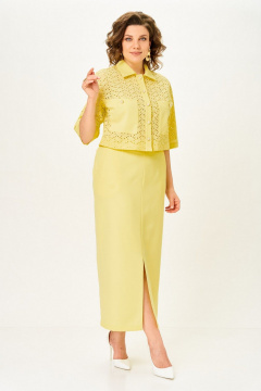 Жакет, юбка Svetlana-Style 2345 лимонный - фото 5