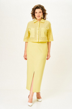 Жакет, юбка Svetlana-Style 2345 лимонный - фото 4