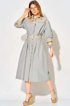 Платье Laikony L-434 серо-голубой - фото 2
