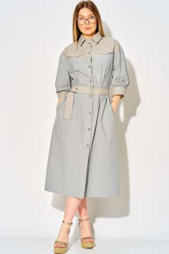 Платье Laikony L-434 серо-голубой - фото 1