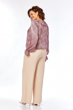 Блуза Ольга Стиль С-889 бордовый - фото 4