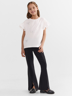 Футболка Mark Formelle 117950/25-41078П-0-3 белый_печать_1сл_аппликация_из_страз_полочка - фото 1