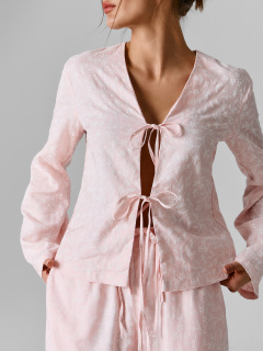 Блуза Mark Formelle 122856/25-40991П-9 цветы_на_жемчужно_розовом - фото 4