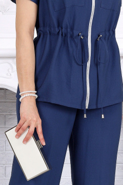 Блуза, брюки Ninele 6106 синий - фото 5