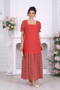 Платье Ninele 6114 красный - фото 2