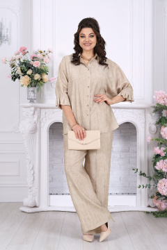 Блуза, брюки Ninele 6122 бежевый - фото 2