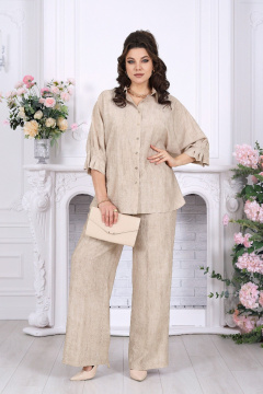 Блуза, брюки Ninele 6122 бежевый - фото 1
