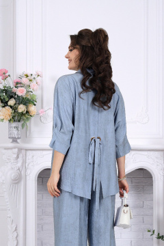 Блуза, брюки Ninele 6122 голубой - фото 2