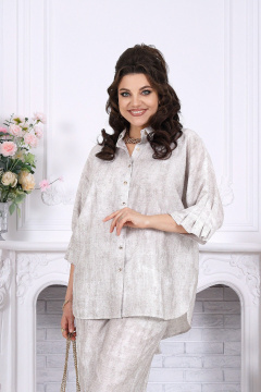 Блуза, брюки Ninele 6122 светло-бежевый - фото 4