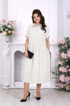 Платье Ninele 7536 молочный - фото 1
