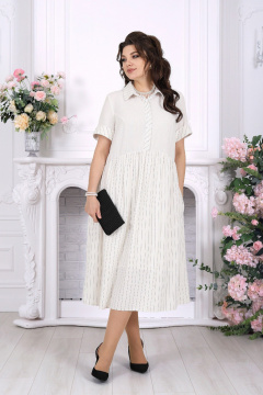 Платье Ninele 7536 молочный - фото 5