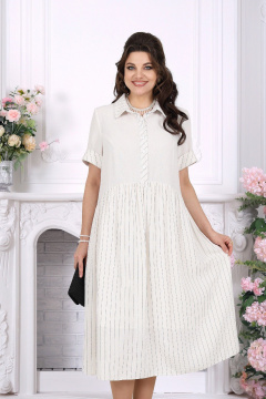 Платье Ninele 7536 молочный - фото 4