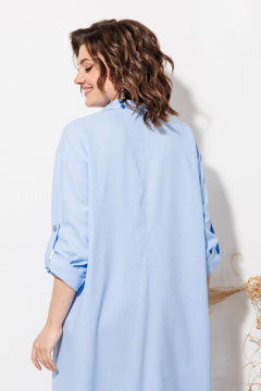Платье ANASTASIA MAK 1330 голубой - фото 5