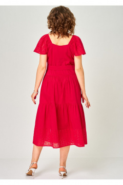 Платье EVA GRANT 7297С красный - фото 5