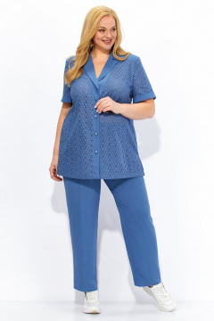 Брюки, жакет Линия Л А-2079 голубой - фото 3