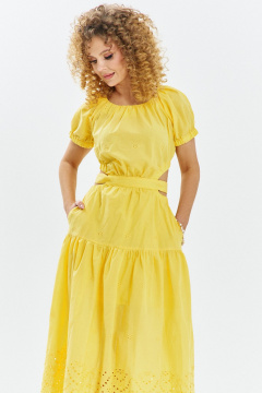 Платье Euromoda 721 желтый - фото 2