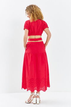 Платье Euromoda 721 красный - фото 3