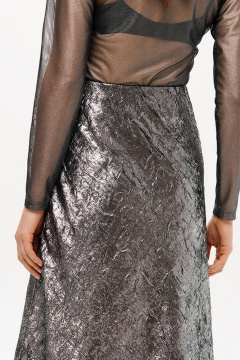 Юбка Nelva 4906 серебристый - фото 5