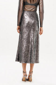 Юбка Nelva 4906 серебристый - фото 4