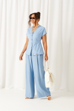 Брюки, жакет Beautiful&Free 6474 голубой - фото 3