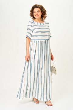 Платье Michel chic 2165/1 голубой_штрих - фото 2