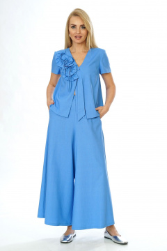 Брюки, жилет Alani Collection 2566 голубой - фото 1