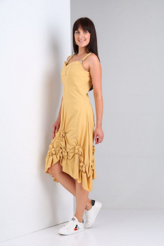 Летний сарафан полуприлегающего силуэта с регулируемыми шлейками VIA-Mod 484 - фото 3