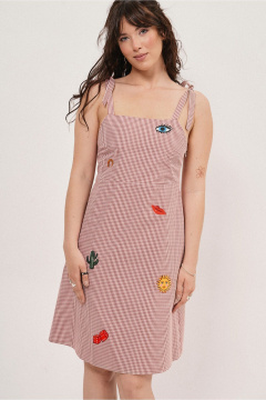 Сарафан JRSy 2706 красная_клетка - фото 4