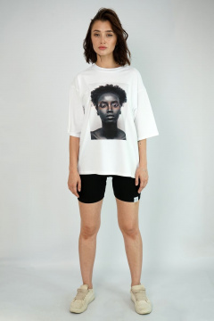 Футболка свободного кроя из хлопка для круглогодичного стиля Kivviwear 4034.06 - фото 4