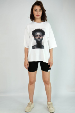 Футболка свободного кроя из хлопка для круглогодичного стиля Kivviwear 4034.06 - фото 3