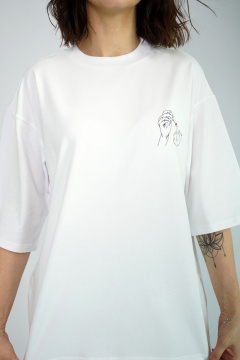 Футболка свободного кроя из трикотажа для комфортных образов Kivviwear 4034.11 - фото 2