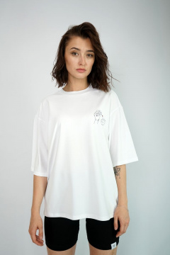 Футболка свободного кроя из трикотажа для комфортных образов Kivviwear 4034.11 - фото 1