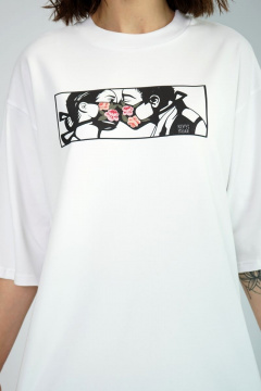 Футболка свободного кроя из хлопка для повседневной носки Kivviwear 4034.12 - фото 3