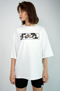 Футболка свободного кроя из хлопка для повседневной носки Kivviwear 4034.12 - фото 2