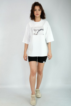 Футболка свободного кроя из трикотажа для круглый год Kivviwear 4034.13 - фото 3