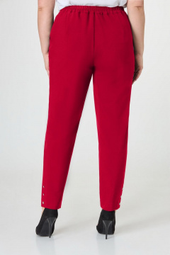 Костюм двубортный из ткани с эффектом жатки, демисезонный Swallow 388 красный - фото 3