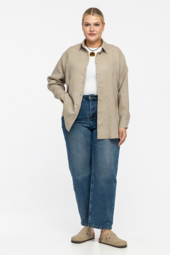 Рубашка SHLOMO 1-30-2101 серо-бежевый - фото 2
