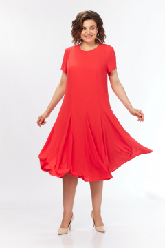 Платье SVT-fashion 633 красный - фото 1