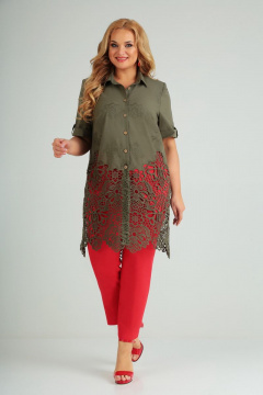 AMORI 8021 хаки-красный