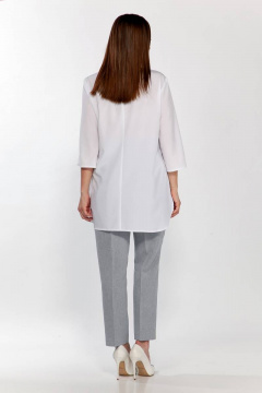 Демисезонный костюм блуза и брюки в мелкую клетку Belinga 2199 - фото 4