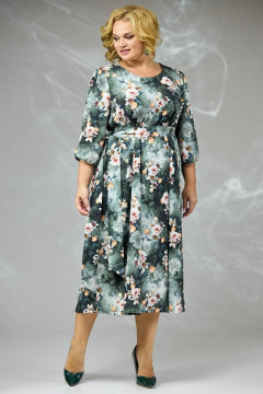 Демисезонное платье свободного силуэта с поясом Angelina & Сo 580/1 - фото 1