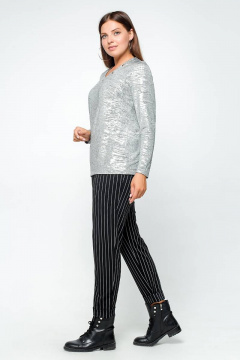 Джемпер из трикотажа на каждый день и для наряда La rouge 3184 серебро - фото 3