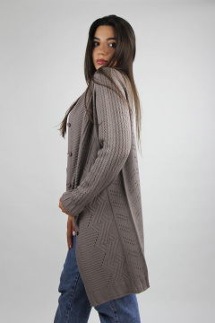 жакет реглан из трикотажа с пуговичной застежкой Полесье С2503-20 1С1065-Д43 158,164 бархан - фото 3