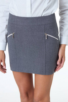 Юбка Anelli 1066 серый - фото 3