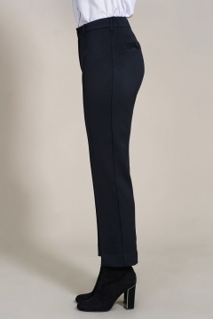 Брюки классические 7/8 на молнии пояс резинка Mirolia 941 синий - фото 4