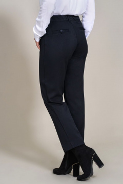 Брюки классические 7/8 на молнии пояс резинка Mirolia 941 синий - фото 3