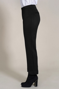 Демисезонные черные классические брюки с резинкой Mirolia 941 черный - фото 4