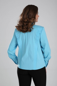 Блуза деловая с рельефами и воротником со стойкой Modema м.520/3 - фото 5