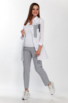 Брюки классические с высокой посадкой и карманами Belinga 4059 - фото 2