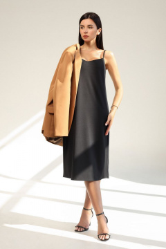 Комплект двойка из вискозы и хлопка с жакетом и платьем AURA otd 9044 - фото 4